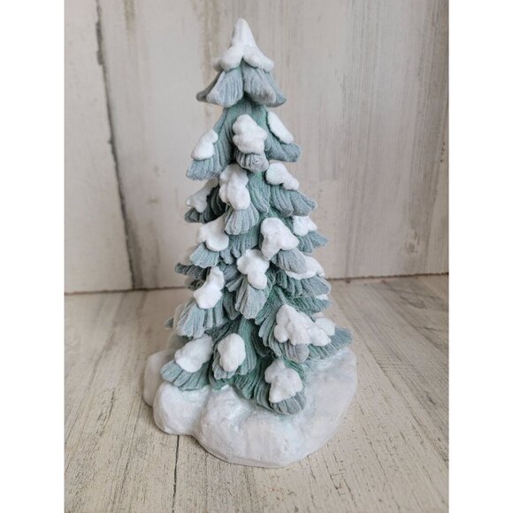 Velvet felt tree snow pine xmas tree home decor figure forest - Picture 1 of 7